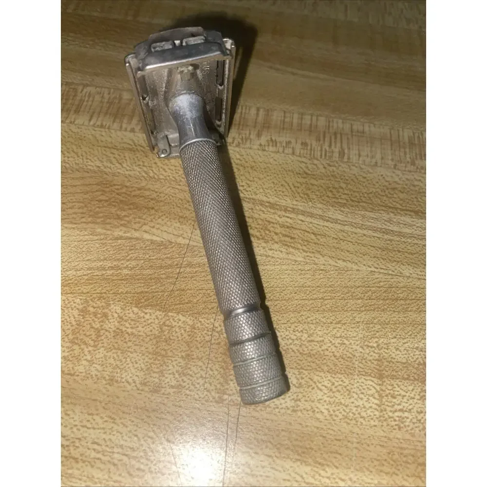 Vintage Gillette Safety Razor Travel Size 3.5” Long Stainless Steel